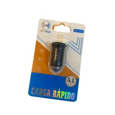 Imagem de Carregador veicular plug cinzeiro 5.1a - Two Plus