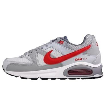 Imagem de NIKE Tênis de corrida masculino Air Max Command, Branco platina pura, cinza, vermelho universitário, 44