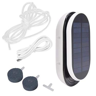 Imagem de MUNEFE Kit de bomba de ar solar, bomba de ar para aquário USB, aerador oxigenador portátil para jardim, fonte, piscina, aquário, tanque de peixes