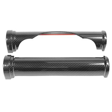 Imagem de 2 unidades de acabamento da estrutura do painel de instrumentos de controle central, decoração do painel de instrumentos de controle central do carro, adesivo da estrutura do