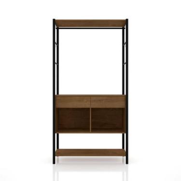 Imagem de Guarda Roupa Closet Modulado Paris 902 Preto Demolição Artefamol