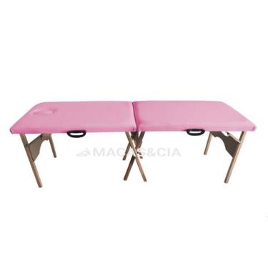 Imagem de Maca de Madeira Portátil com Respiro 200kg 65cm Largura Várias Cores -