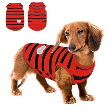 Imagem de Queenmore Camisa grande para cães, gatos, meninos, meninas, roupas para todas as estações, respirável e leve para animais de estimação para Frenchie, Dachshund, Yorkie