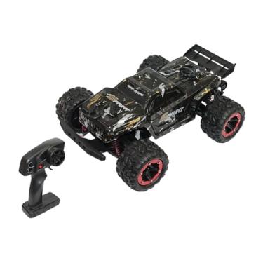 Imagem de Colaxi Carro de controle remoto modelo 1/18 resistente motor 380 com farol funcional brinquedos acessórios para adultos crianças meninos adolescentes, Ouro Preto