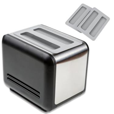 Imagem de HOTBEST 2 peças capa de torradeira de silicone tampa de torradeira resistente ao calor capa de máquina de pão à prova de poeira impermeável torradeira de pão capa de silicone para máquina de pão