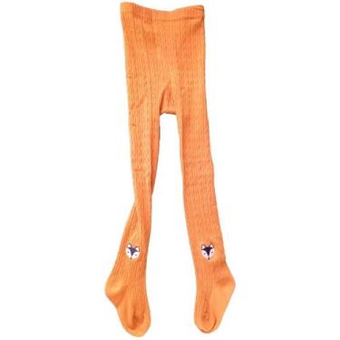 Imagem de Meia-calça, mostarda, bordado de animais, tecido para meninas - Lightb