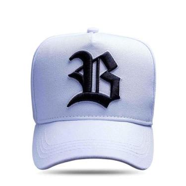 Imagem de Boné Blck Brasil Aba Curva Snapback Wings Bordado Asas, Branco, UN