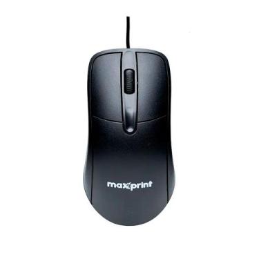 Imagem de Mouse Com Fio USB Maxprint OfficeEasy 60000154 Preto