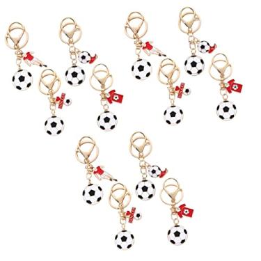 Imagem de Gadpiparty 12 Peças chaveiro de futebol decoração porta-chaves chaveiro modelo de futebol chaveiro de bola de futebol bolsas pingente pequeno presente ornamento decorar Liga de Zinco