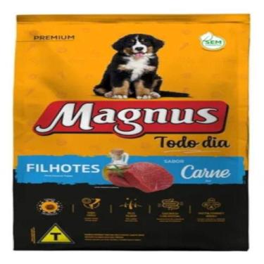 Imagem de Ração Magnus Premium Todo Dia Cães Filhotes Sabor Carne 20Kg