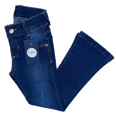 Imagem de Calça Jeans Meninas Infantil Com Lycra Feminina Tam 4 6 E 8 Anos Pront