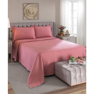 Imagem de Colcha Casal Piquet Dohler 3 Peças 100% Algodão