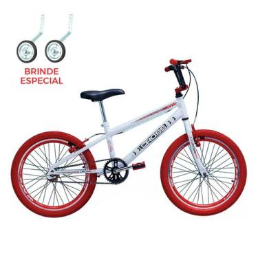 Imagem de Bicicleta Infantil Aro 20 Cross Bmx Freestyle Com Rodinha - Pneu Color
