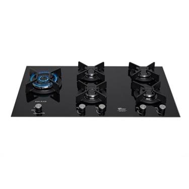 Imagem de FISCHER COOKTOP GÁS 5 BOCAS TC INFINITY DUO BLAZE MESA VIDRO BLACK BIVOLT 31800-82260