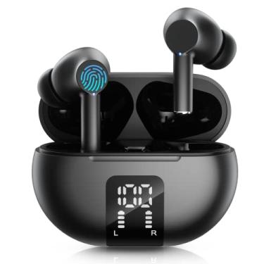 Imagem de Wireless Ear Buds Bluetooth Earbuds, 60H Playtime LED Display Charging Case Bluetooth 5.3 Headphone with Mic, Noise Cancellation Stereo Sound, IPX5 Ear Buds for iPhone/Samsung/Android/iOS