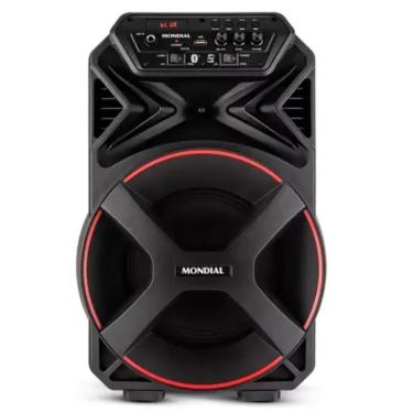 Imagem de Caixa Amplificada Mondial 250W Bluetooth Recarregável CM-250 - Preto