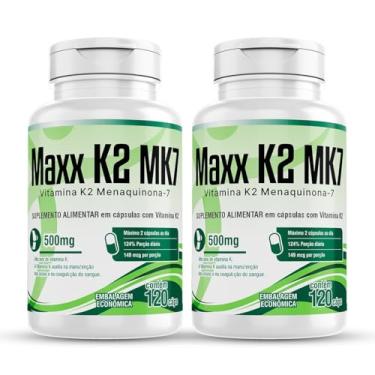 Imagem de Vitamina K2 Mk-7 Menaquinona 2x 120 Cap Maxx K2 Mk 7 2/dia