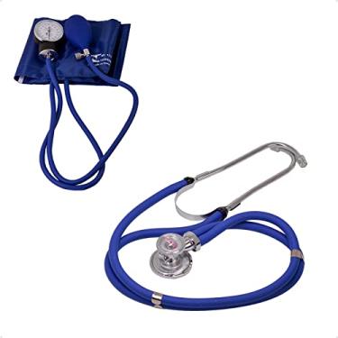 Imagem de Conjunto Esfigmomanômetro e estetoscópio Premium - Azul