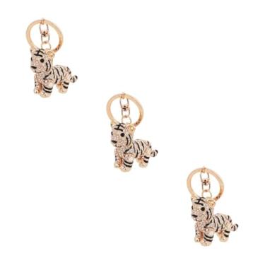 Imagem de 3 Pecas enfeite para pendurar chave de carro porta-chaves da carteira enfeites de chaveiro de strass chaveiro tigre pequeno chaveiro embutido de strass bolsas ornamento Presente