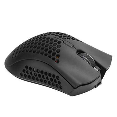 Imagem de Mouse RGB, Suprimentos de Computador, Mouse Gamer Recarregável Com Receptor para Laptops (Preto)