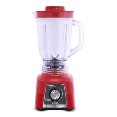 Imagem de Liquidificador Arno Powermix 700W LQ36, Vermelho, com 4 Lâminas Zelkrom, Tecnologia Limpa Fácil e Controle de Velocidade Comfort Control, 220V