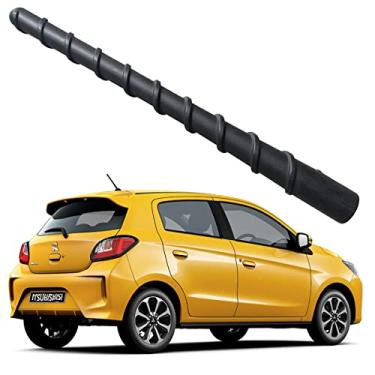 Imagem de Antena de borracha espiral flexível de 17 cm para Mitsubishi Mirage (2016-2022), à prova de lavagem de carro - Substituição interna do mastro da antena de bobina de cobre