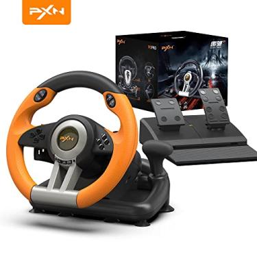 Imagem de PXN Racing Wheel - Gaming Steering Wheel for PC, V3II 180 Degree Driving Wheel Volante PC Universal Usb Car Racing with Pedal for PS4, PC, PS3,Xbox Series X|S, Xbox One