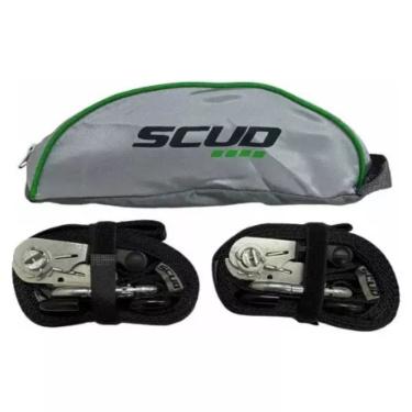 Imagem de Cinta Catraca Esticador Ganchos Mosquetão Scud Preto