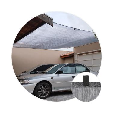 Imagem de Tela Sombrite Cinza 80% 3x2 Sombreamento Toldo Garagem