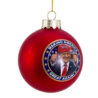 Imagem de Kurt Adler C7588 80 mm Trump America Great Again Ornamento