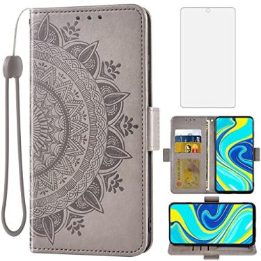 Imagem de Asuwish Capa carteira compatível com Xiaomi Redmi Note 9 Pro/Note 9s/Note9 Pro Max/Poco M2 Pro, protetor de tela de vidro temperado, alça de pulso, capa de celular para Redme Note9S Note9Pro 4G