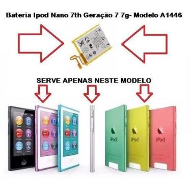 Imagem de Bateria  Nano 7th Sétima Geração 7 7g- Modelo A1446 C - - KMIG