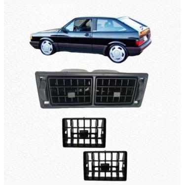 Imagem de Suporte Duplo Com Difusor De Ar Central Com mecanismo  Gol Saveiro Par