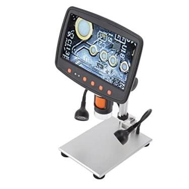 Imagem de Microscópio Digital Plástico Metal 1000x Fhd 1080 P Display Lcd de 7 Polegadas para Teste de Circuito Eletrônico Relógios Têxteis Móveis para Telefone Led Luz de Preenchimento 7