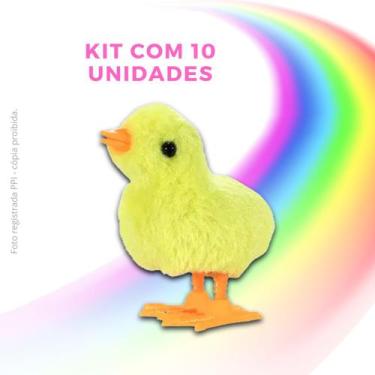 Imagem de Kit Com 10 Pintinho Amarelinho Galinha Pintadinha Corda Festa - Somos 