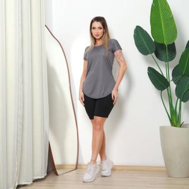 Imagem de Blusa Feminina Dry Fit Vest Leg Academia Tapa Bumbum Verão - DCR, Chum