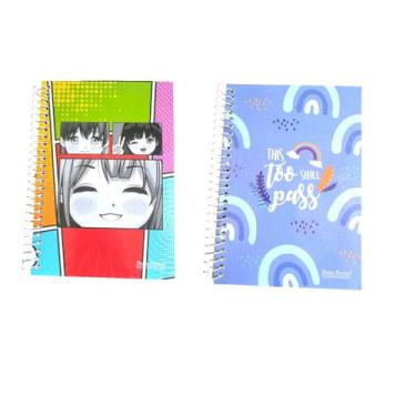 Imagem de 10un Caderno escolar espiral 1/4 Capa Dura sortida 96fls - Elite, esco