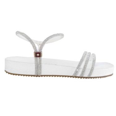 Imagem de Sandalia Papete Anatomica EVA com Strass com Tornozeleira Mod.720 Bran