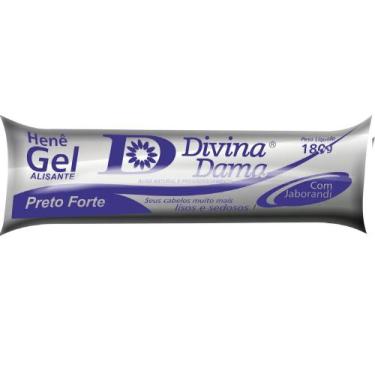 Imagem de Hene em gel jaborandi 180gr bisnaga preto forte (preto azulado) - DIVI