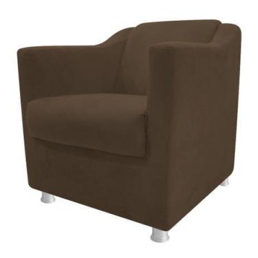 Imagem de Cadeira Decorativa Tilla Sala Sued Tabaco - Kimi Design