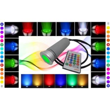 Imagem de Lanterna Cromoterapia Profissional 16 Cores Cabo 1,5 M CINZA - BR VISO