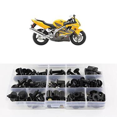 Imagem de Kit de parafusos de carenagem Xitomer, para Honda CBR600 F4 F4I 1999 2000 2001 2002 2003 2004 2005 2006 2007, kits de montagem ilhós/arruelas/fixadores/Clips/porcasxitomer preto FBT00406BK-X