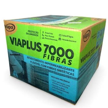 Imagem de Viaplus 7000 Fibras Argamassa Polimérica 18kg Viapol