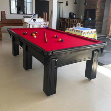 Imagem de Mesa de Sinuca e Bilhar Diver Madeira Maciça Carlin Bilhares Superfíci