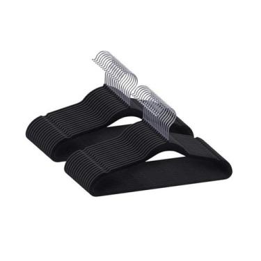 Imagem de Kit 20 Cabides De Veludo Slim Antideslizante Ultrafinos - Mazzilli, Pr