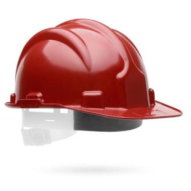 Imagem de Capacete De Segurança Para Obras Epi Com Carneira Plastcor Construção 