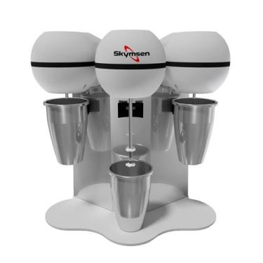 Imagem de Batedor de milkshake, copo inox, 3 hastes bms-3-n 110v skymsen