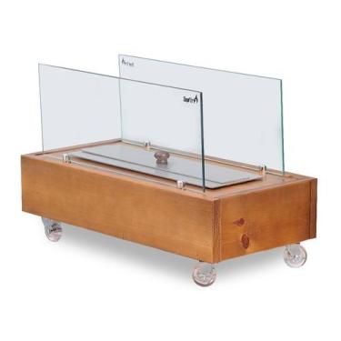 Imagem de Lareira Ecológica Slim Reta Queimador 40cm/60cm - Topfire, 60cm