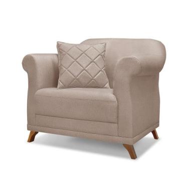 Imagem de Poltrona Decorativa Estofada Sala Quarto Escritório Leitura Fiorela - 