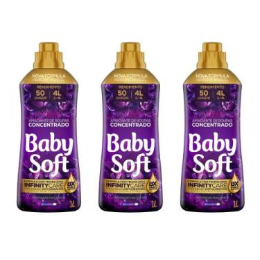 Imagem de Kit 3 Amaciantes Concentrado Baby Soft Inspiração Fascinante 1l